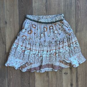 Pink Floral/Paisley Chelsea & Violet Girls’ Skirt - Large